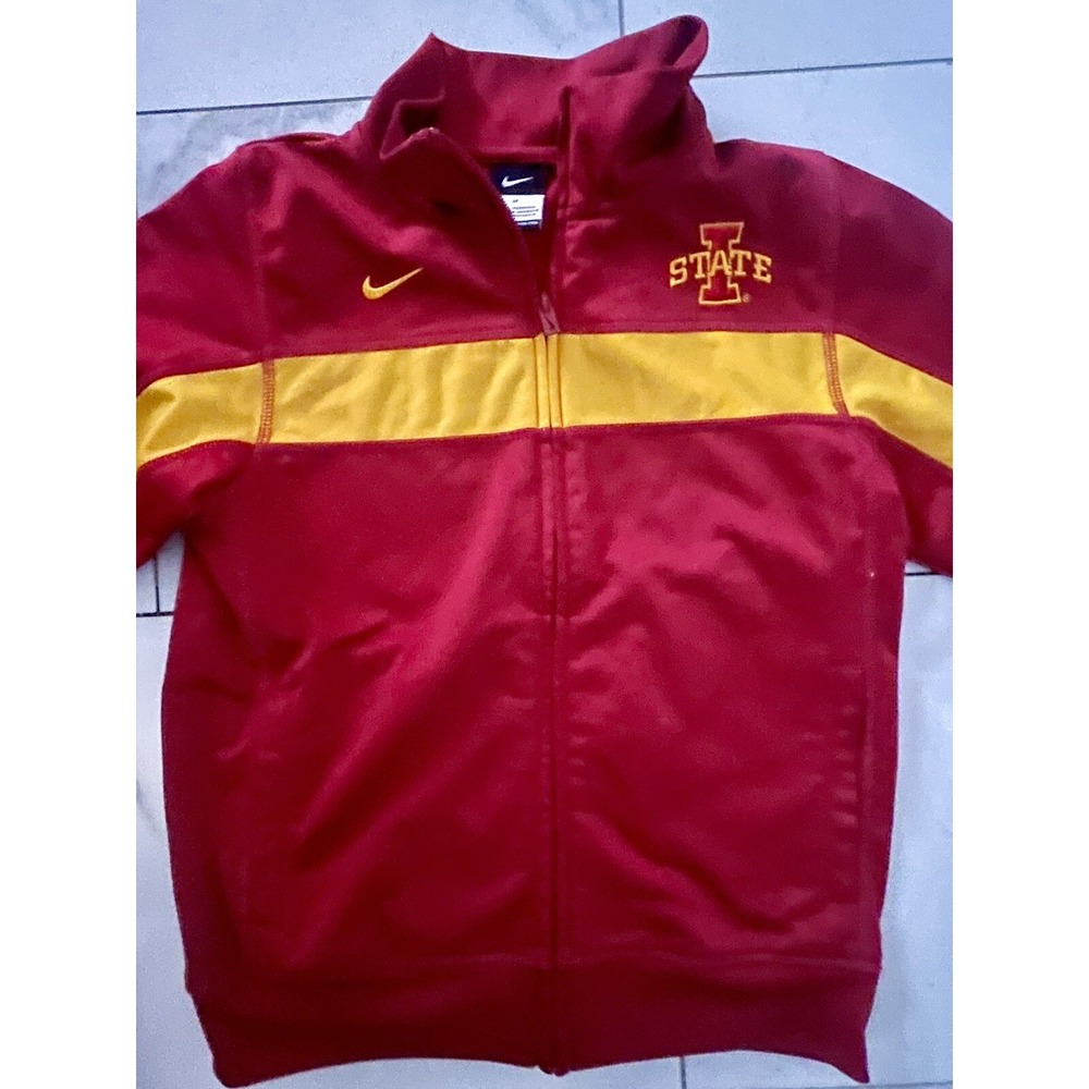 Iowa State Cyclones NIKE Full Zip Youth Track Jacket Size Medium Embroidered
